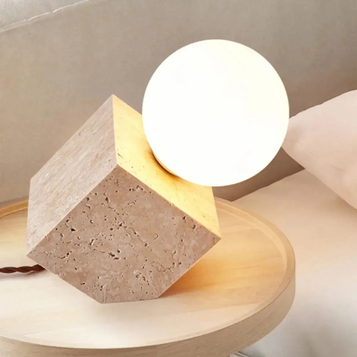 Coro Stone Orb Table Lamp