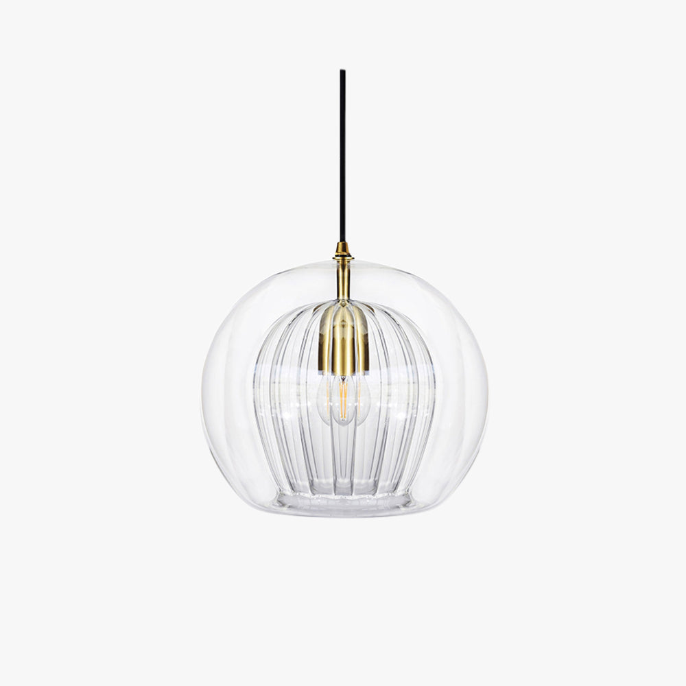 Clario Nordic Glass Globe Pendant Light