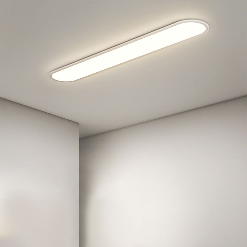 Lova Oval Minimalist Dimmable Flush Ceiling Light