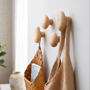 Brior Oak Pebble Wall Hooks