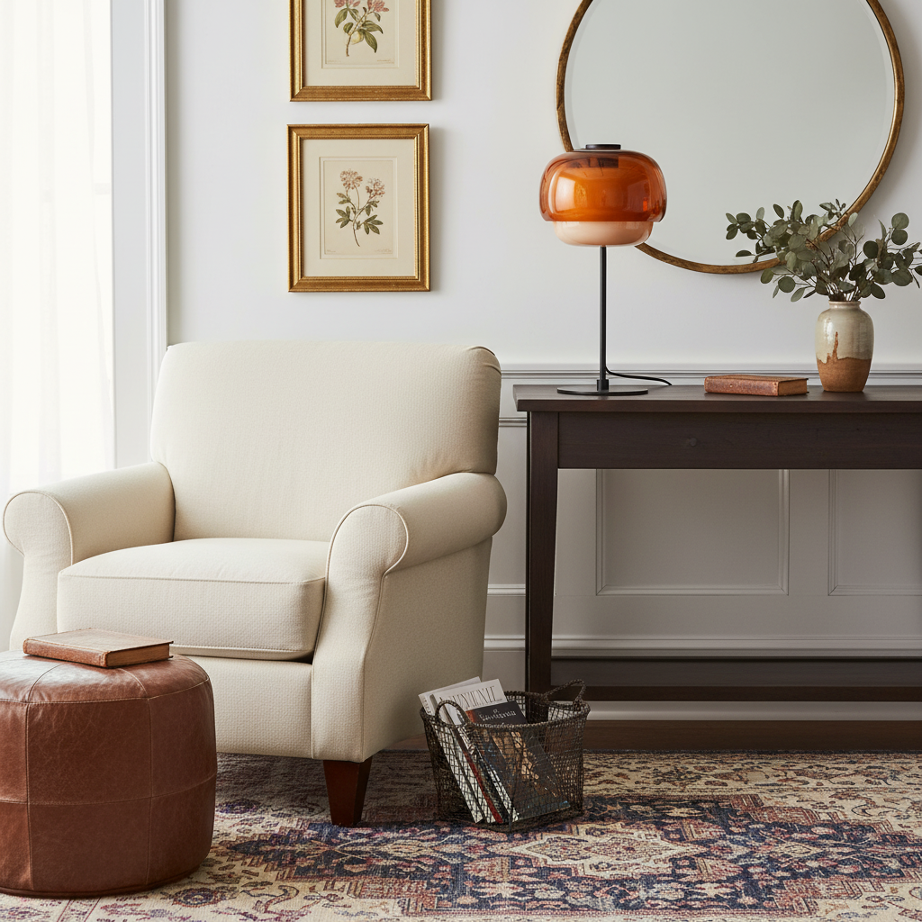 Arco Double Dome Glass Table Lamp