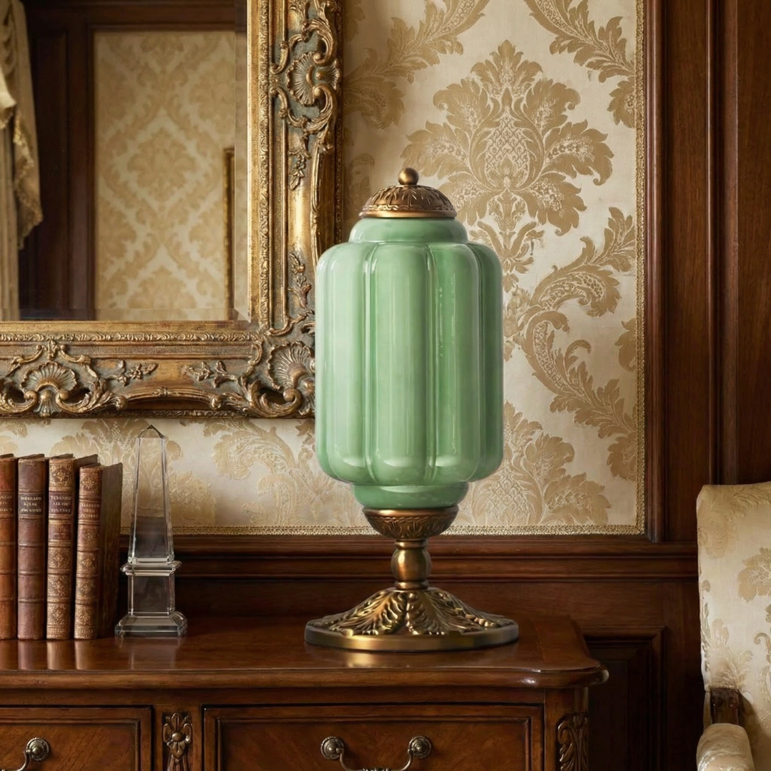Camelie Vintage Glass Table Lamp