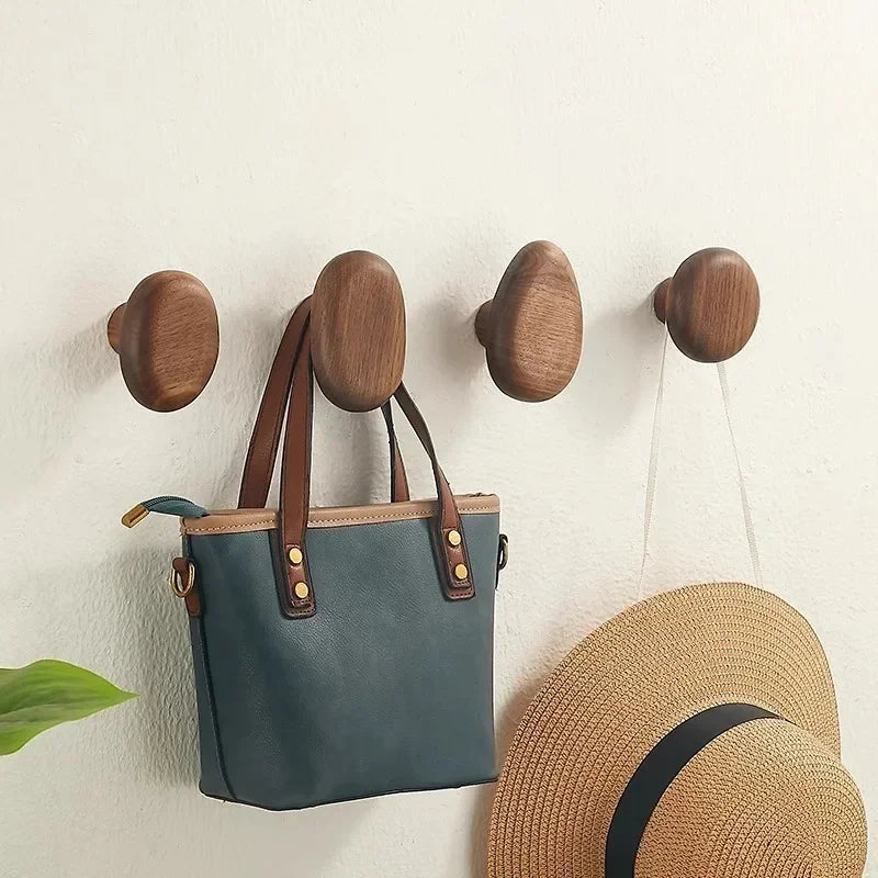 Brior Oak Pebble Wall Hooks