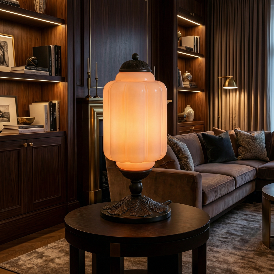 Camelie Vintage Glass Table Lamp