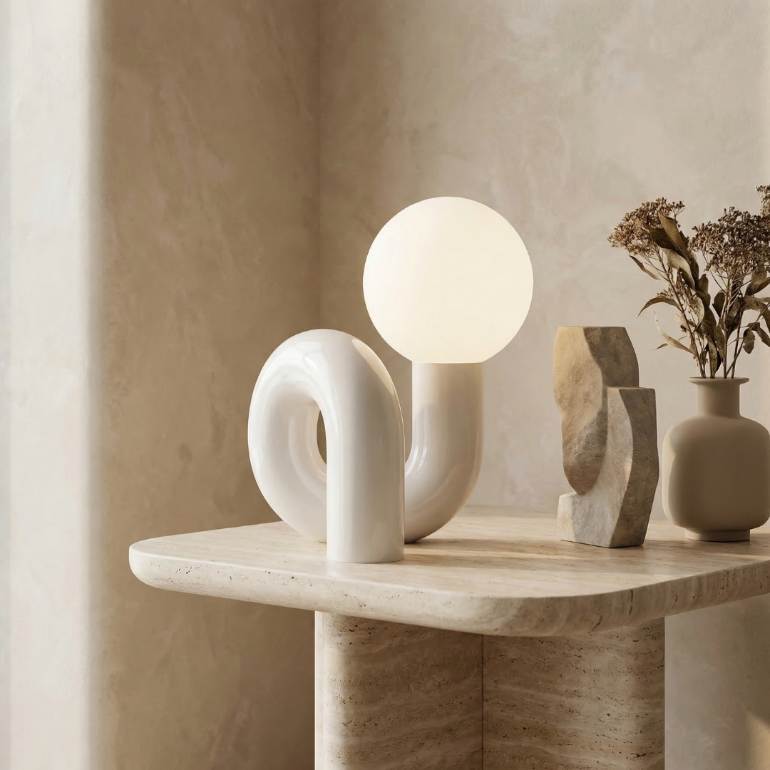 Sorin Spiral Glass Table Lamp