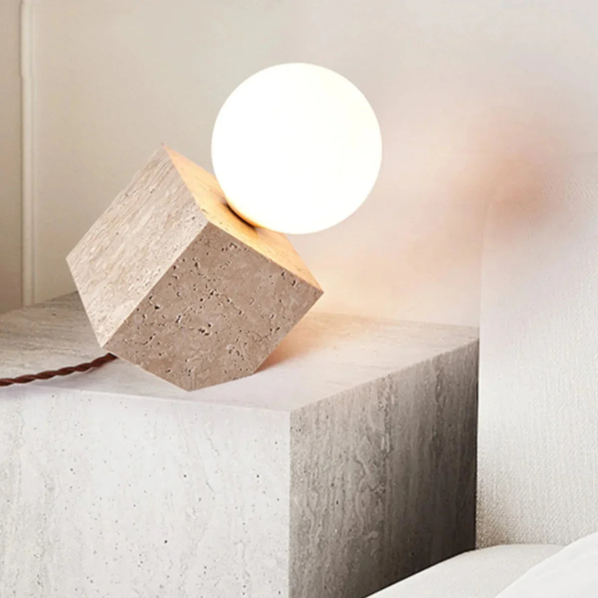 Coro Stone Orb Table Lamp