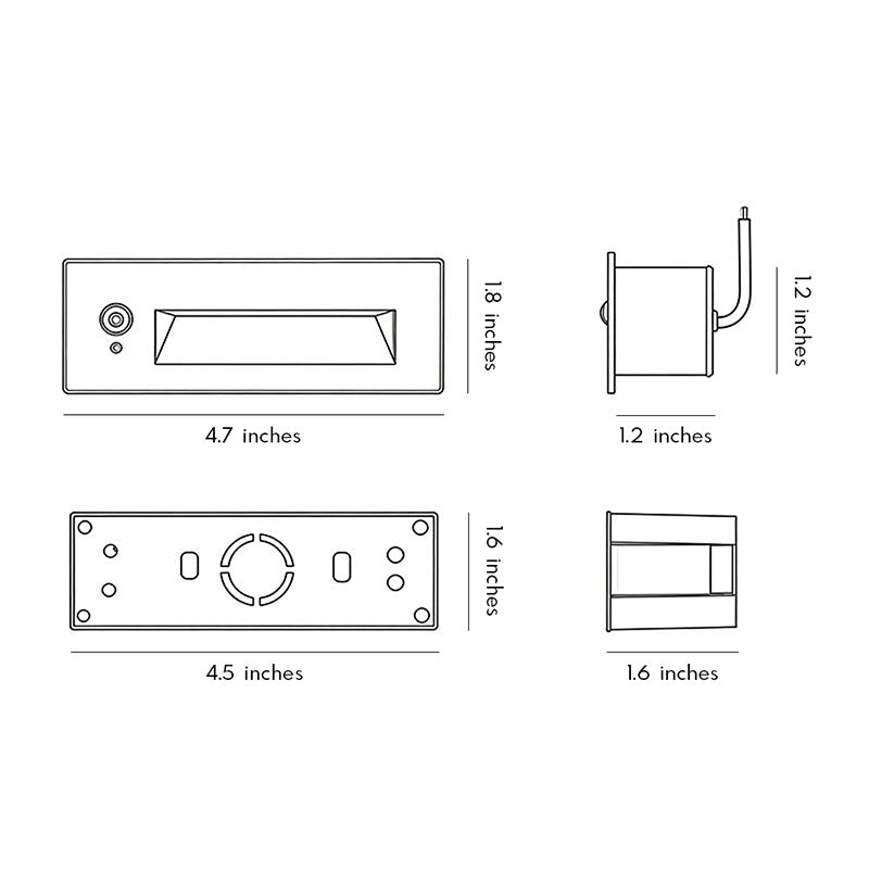 Tero Linear Recessed Step Light