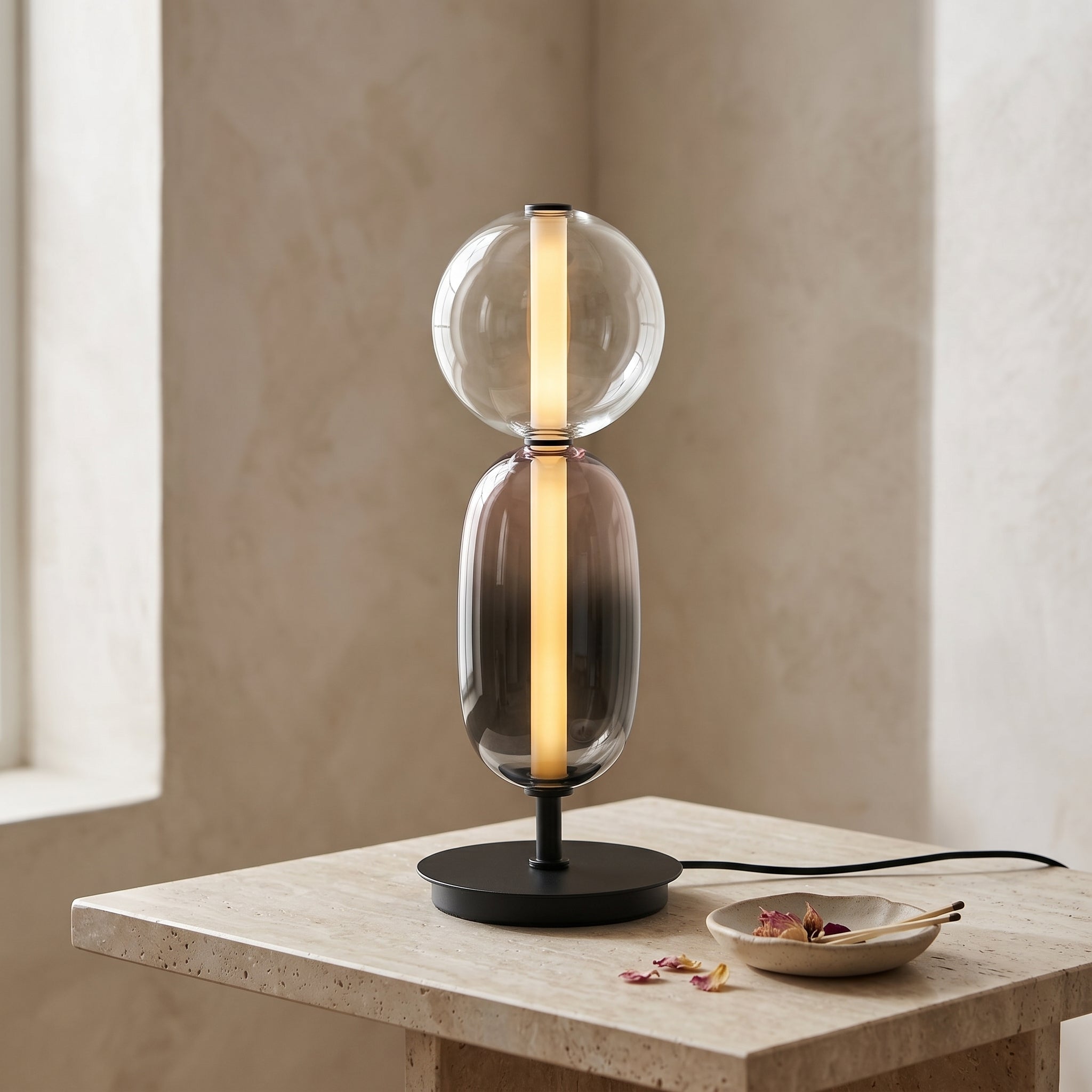 Caligo Artistic Glass Table Lamp