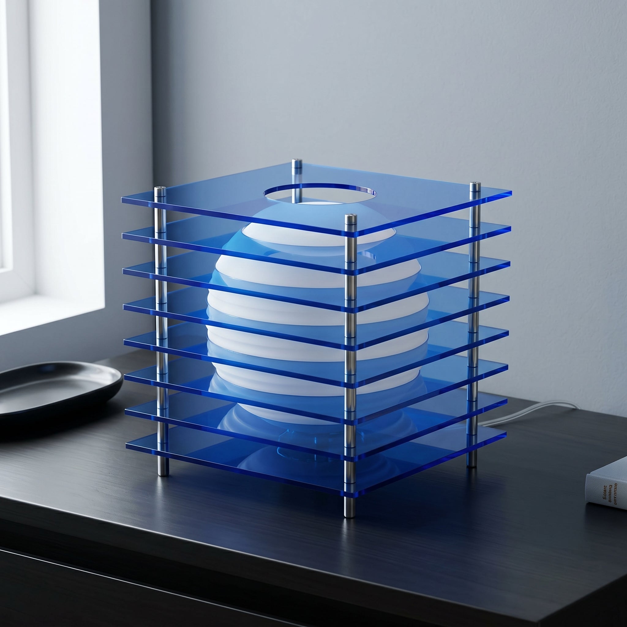 Ovara Geometric Sphere Table Lamp