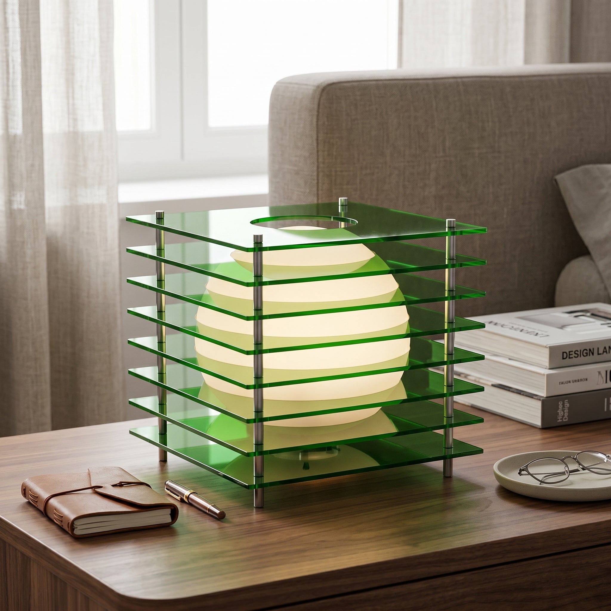 Ovara Geometric Sphere Table Lamp
