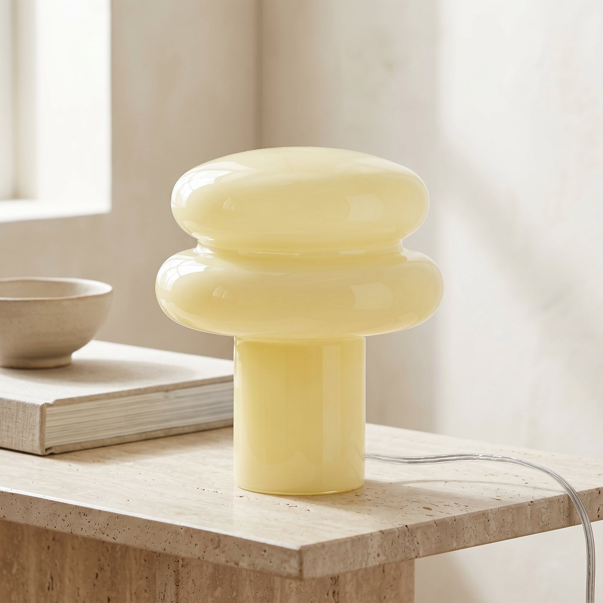 Elara Opal Glass Table Lamp