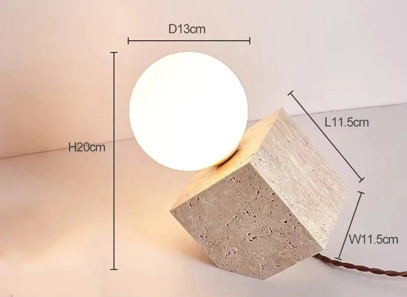 Coro Stone Orb Table Lamp