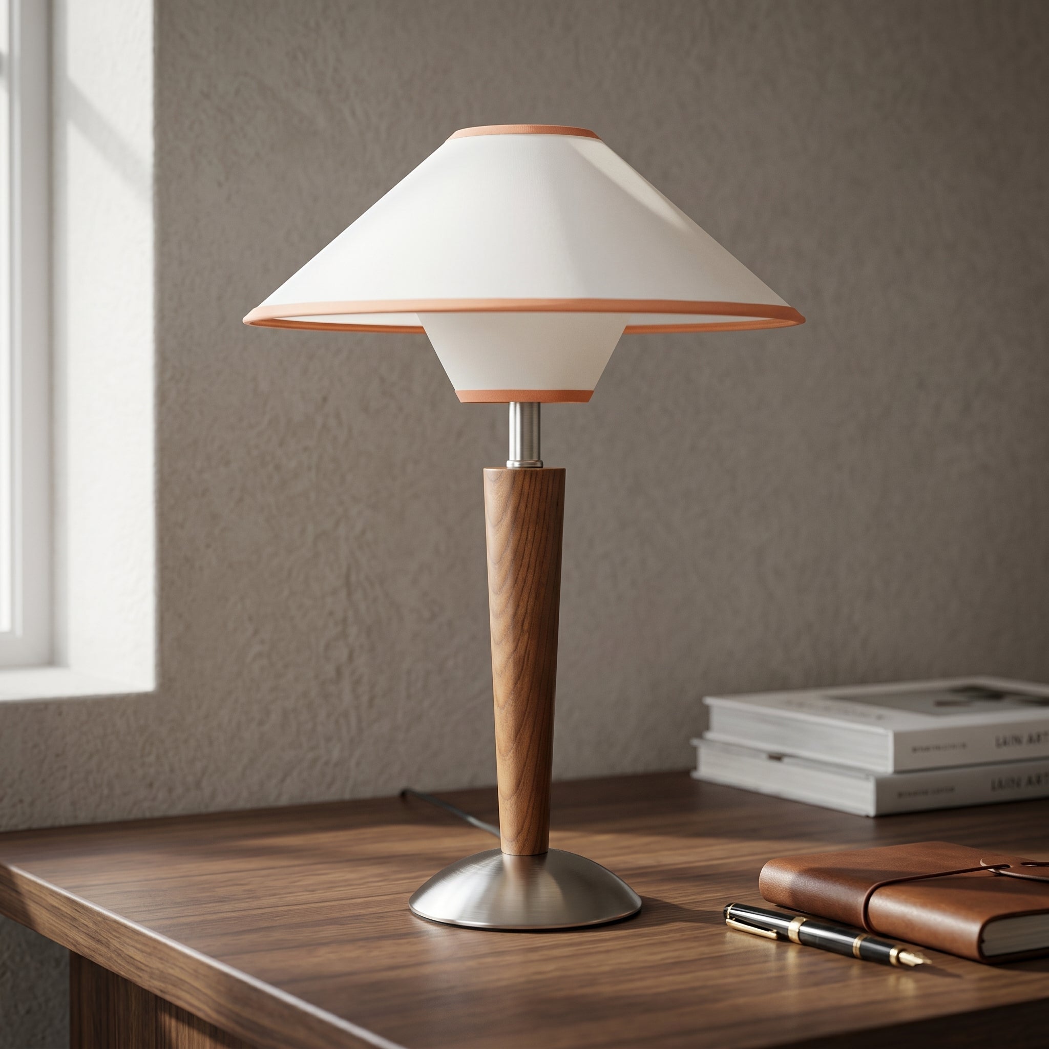 Tavira Wood Fabric Table Lamp