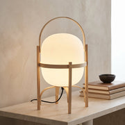 Faron Lantern Wood Table Lamp