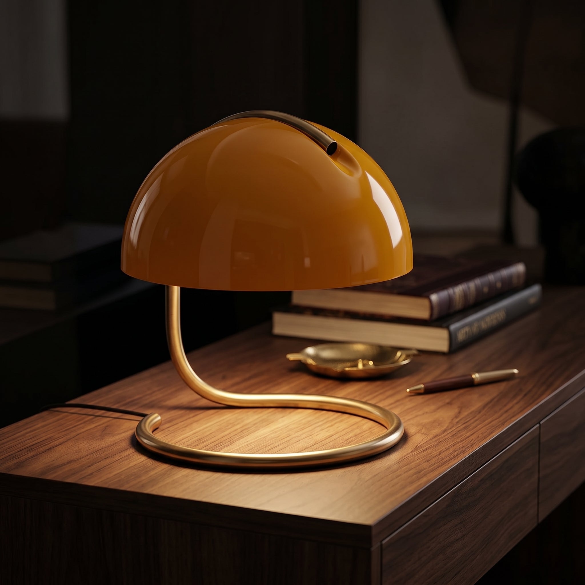 Iolan Dome Glass Table Lamp