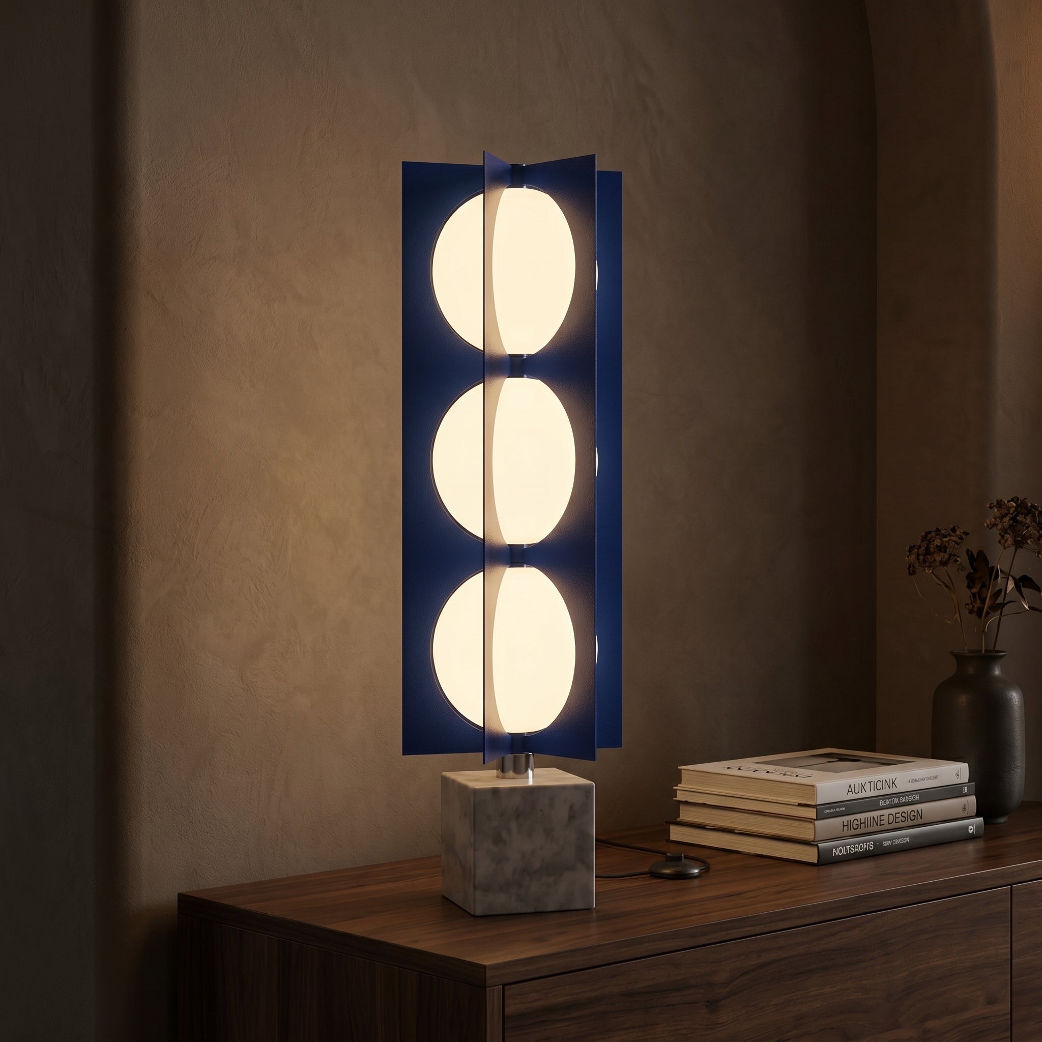 Halen Globe Tower Table Lamp