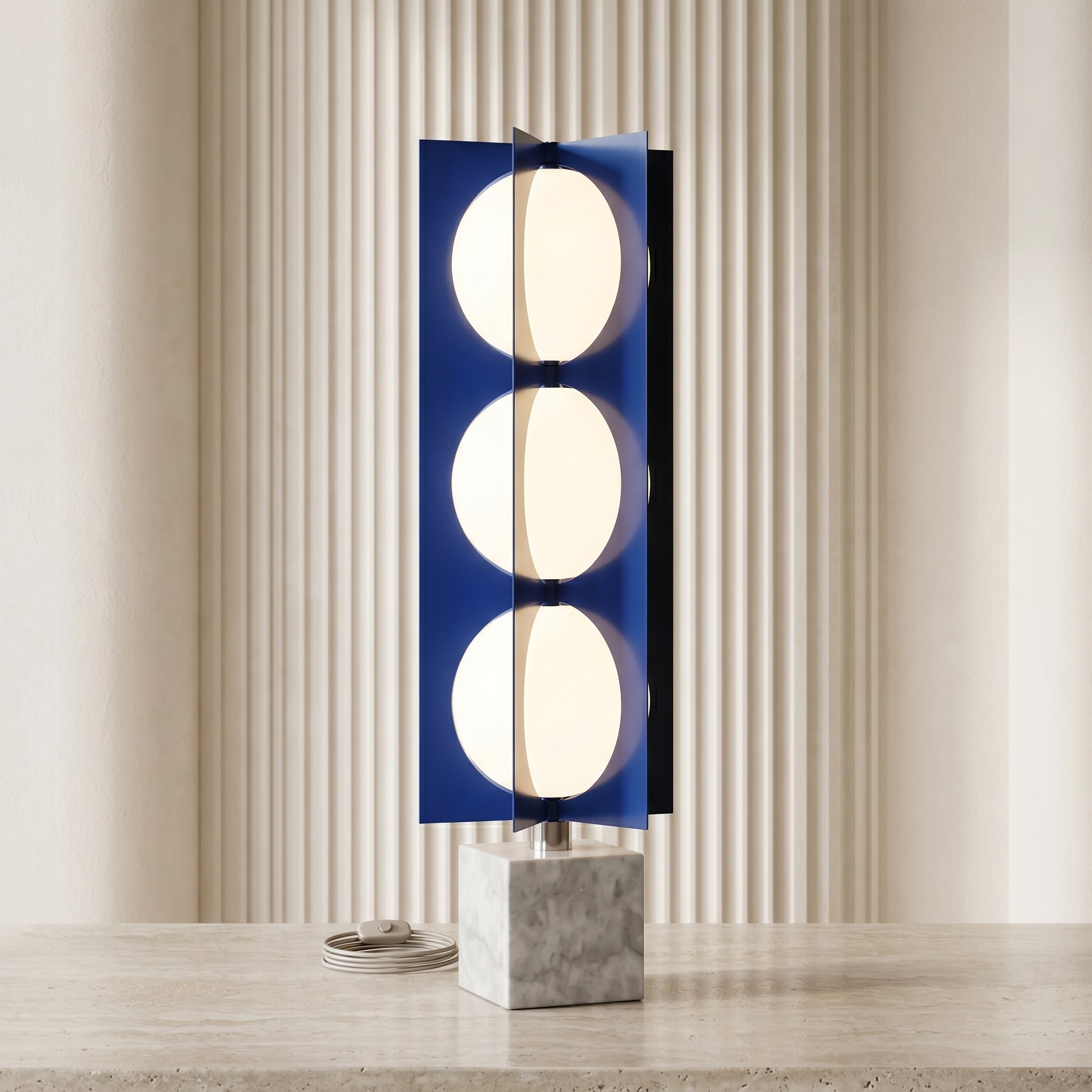 Halen Globe Tower Table Lamp