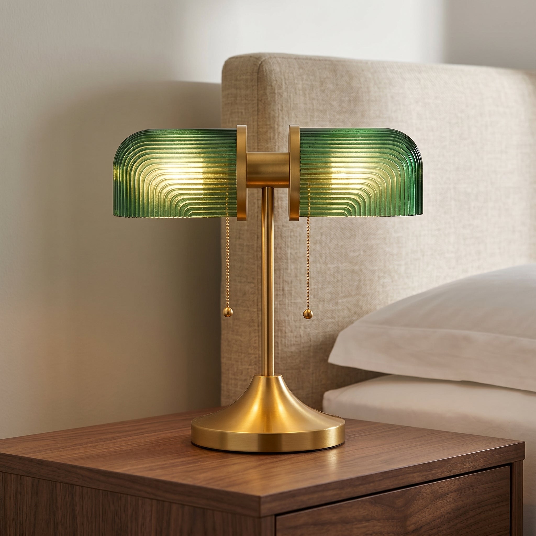 Venith Ribbed Glass Table Lamp
