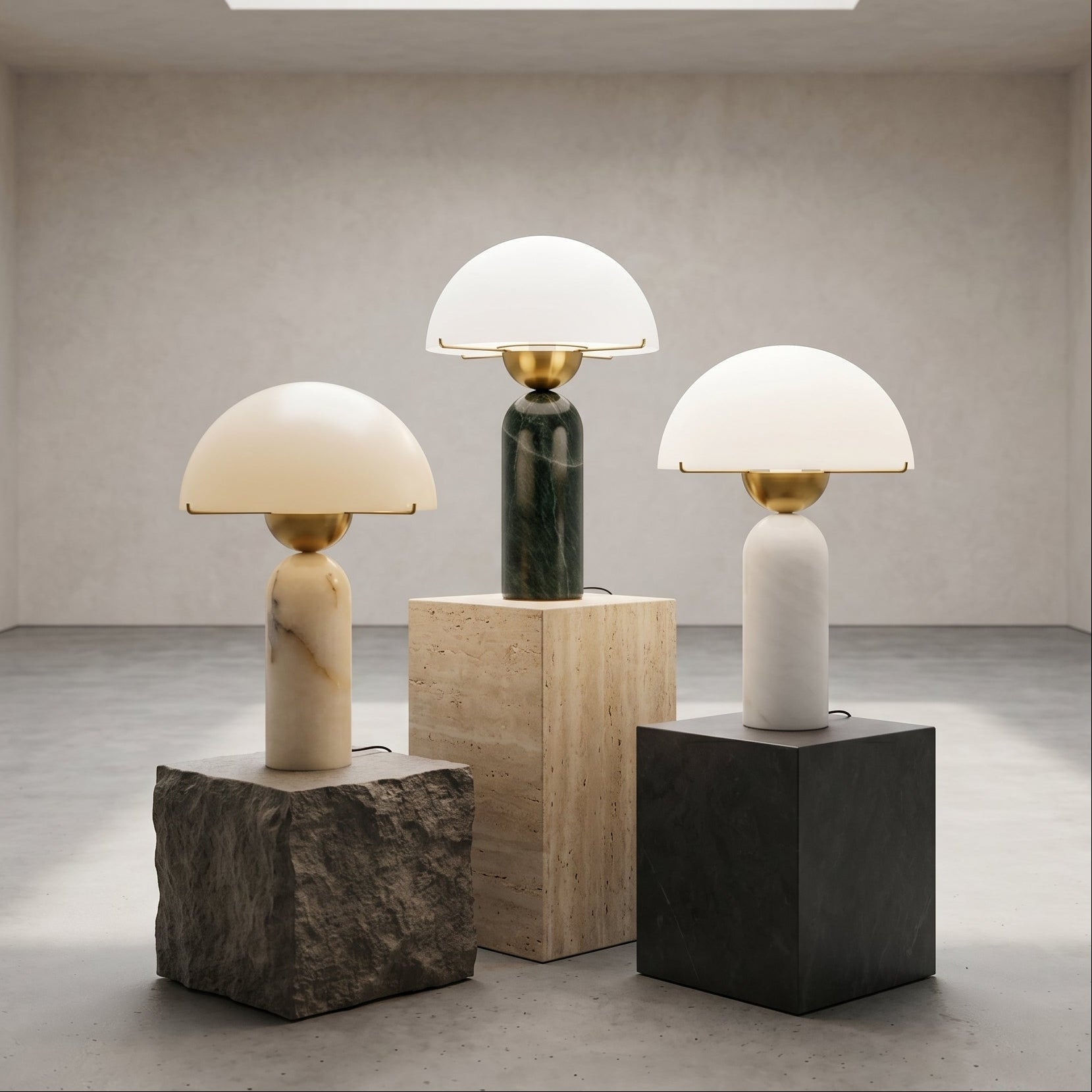 Phen Stone Sphere Table Lamp