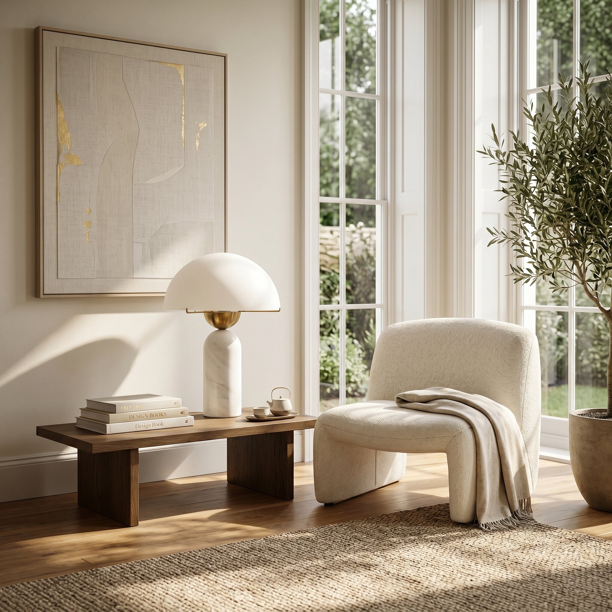 Auren Alabaster Stone Table Lamp