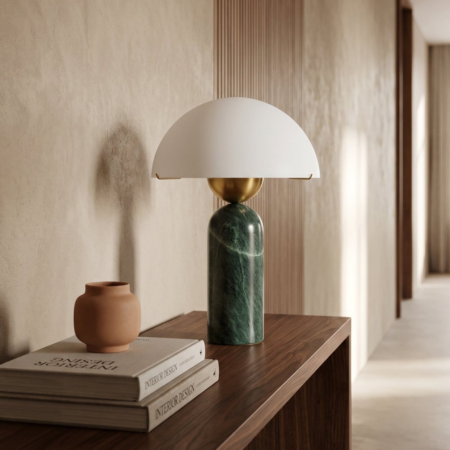 Phen Stone Sphere Table Lamp