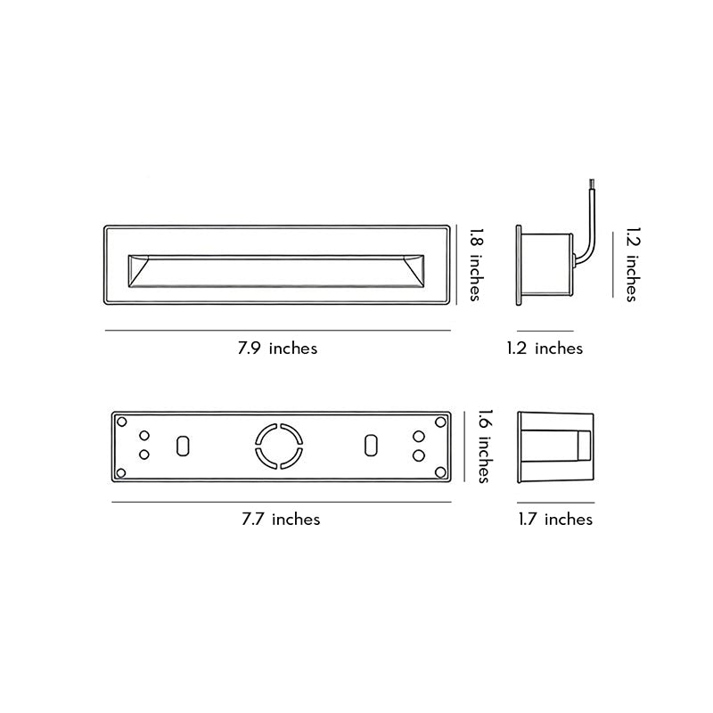 Tero Linear Recessed Step Light