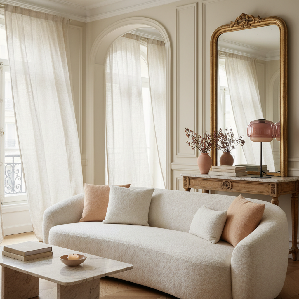 Arco Double Dome Glass Table Lamp