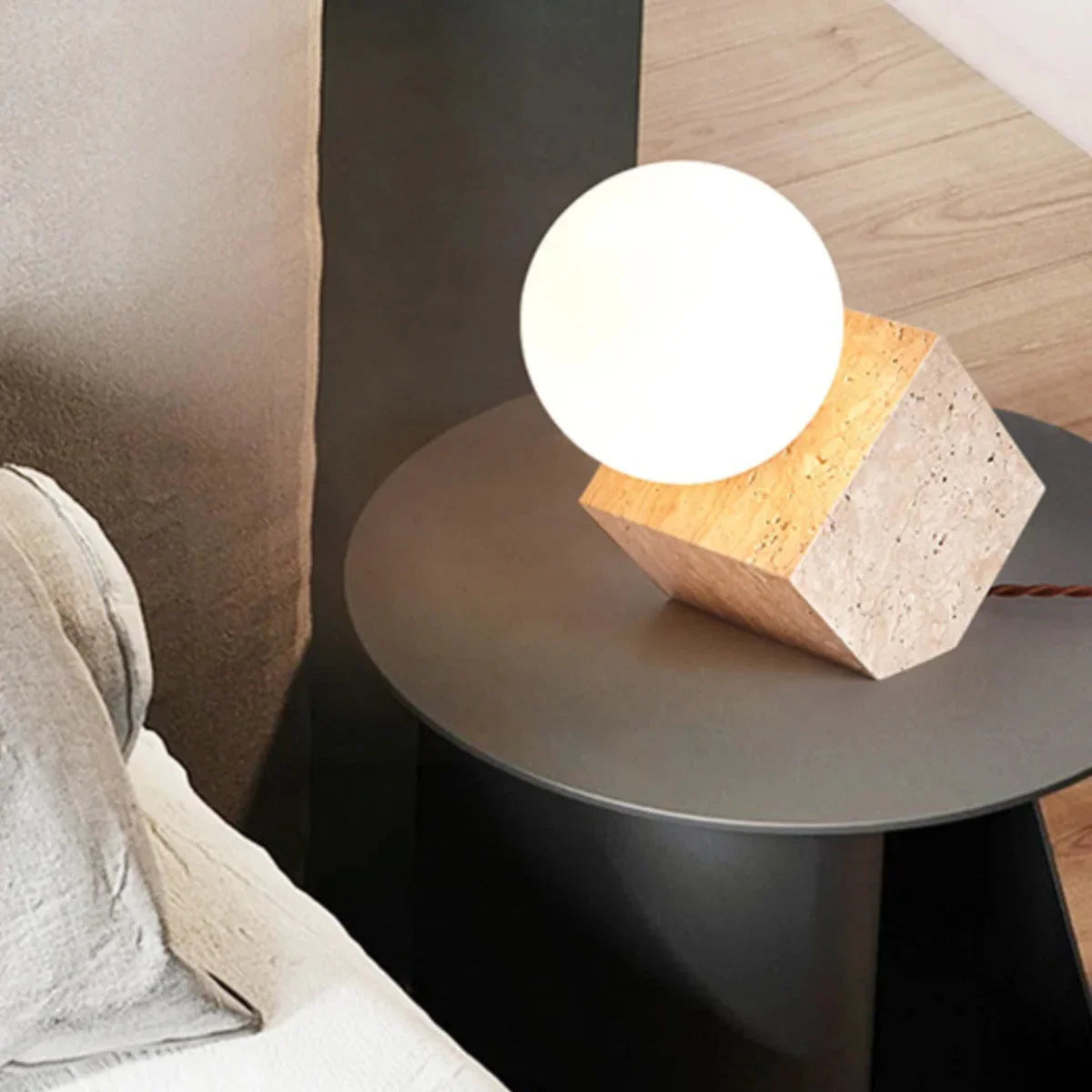 Coro Stone Orb Table Lamp