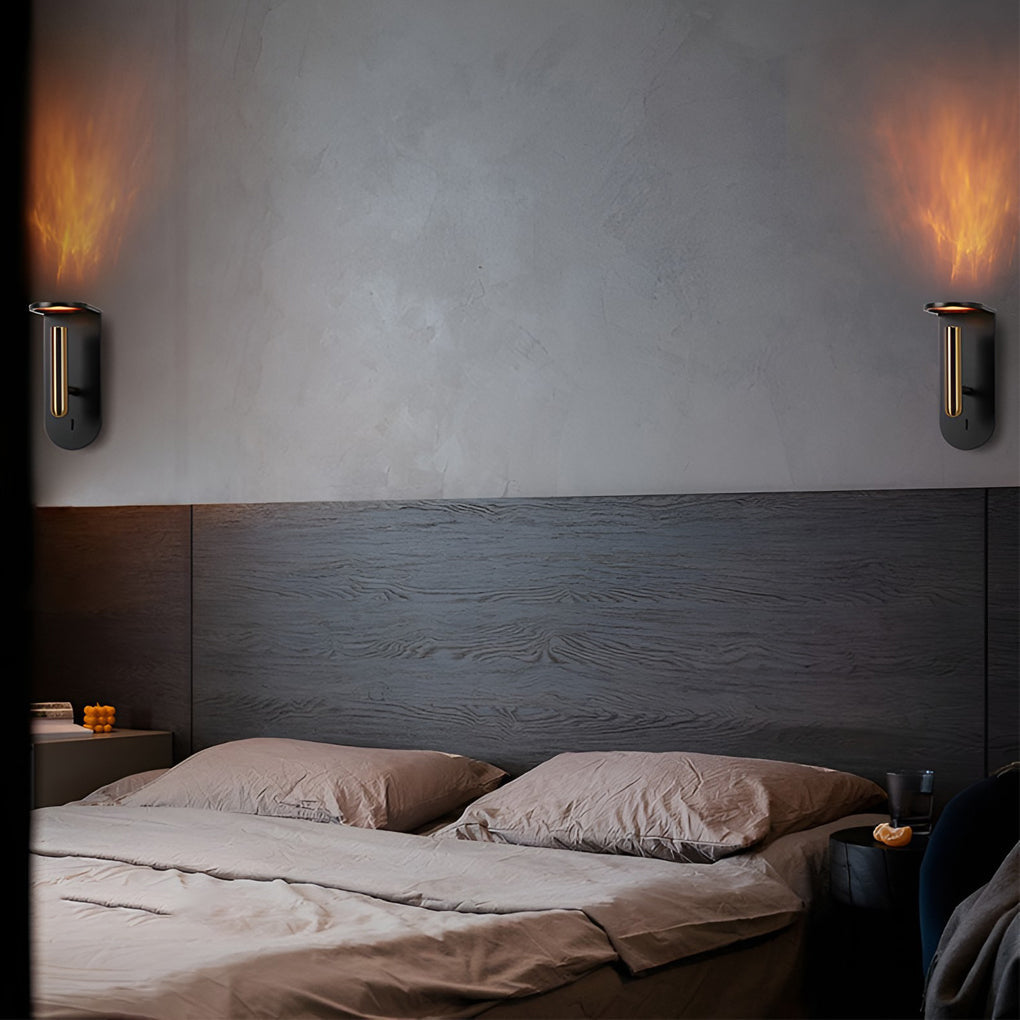 Nerlo Adjustable Flame Effect Wall Light