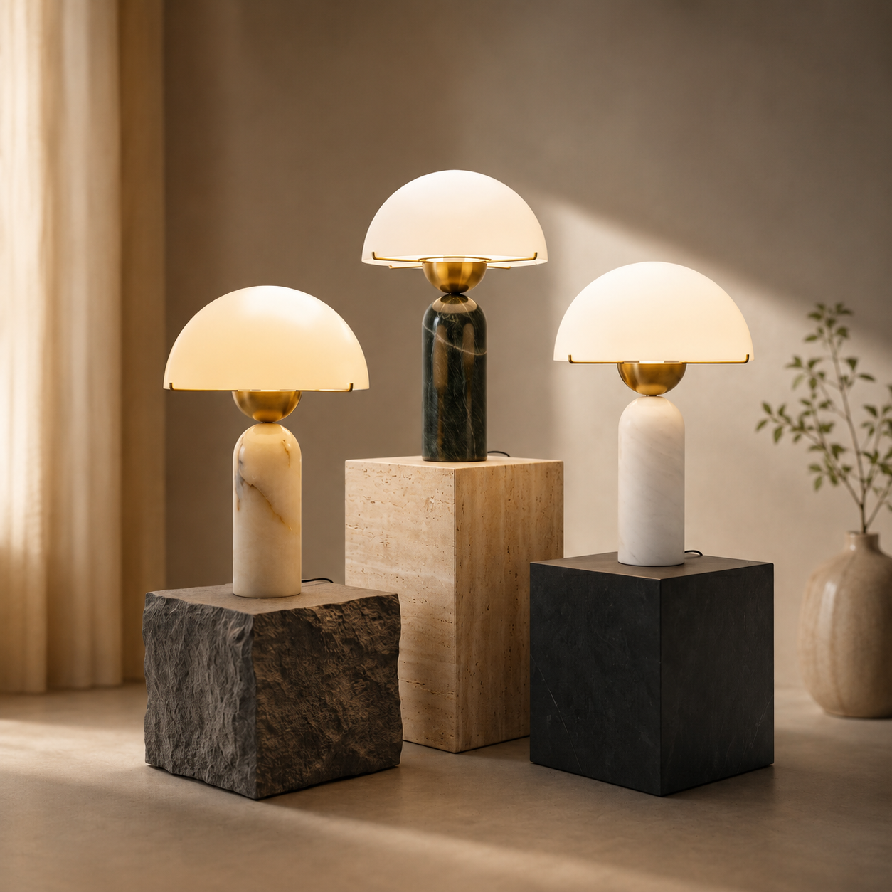 Auren Alabaster Stone Table Lamp