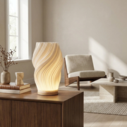 Elara Sculpted Wave Table Lamp