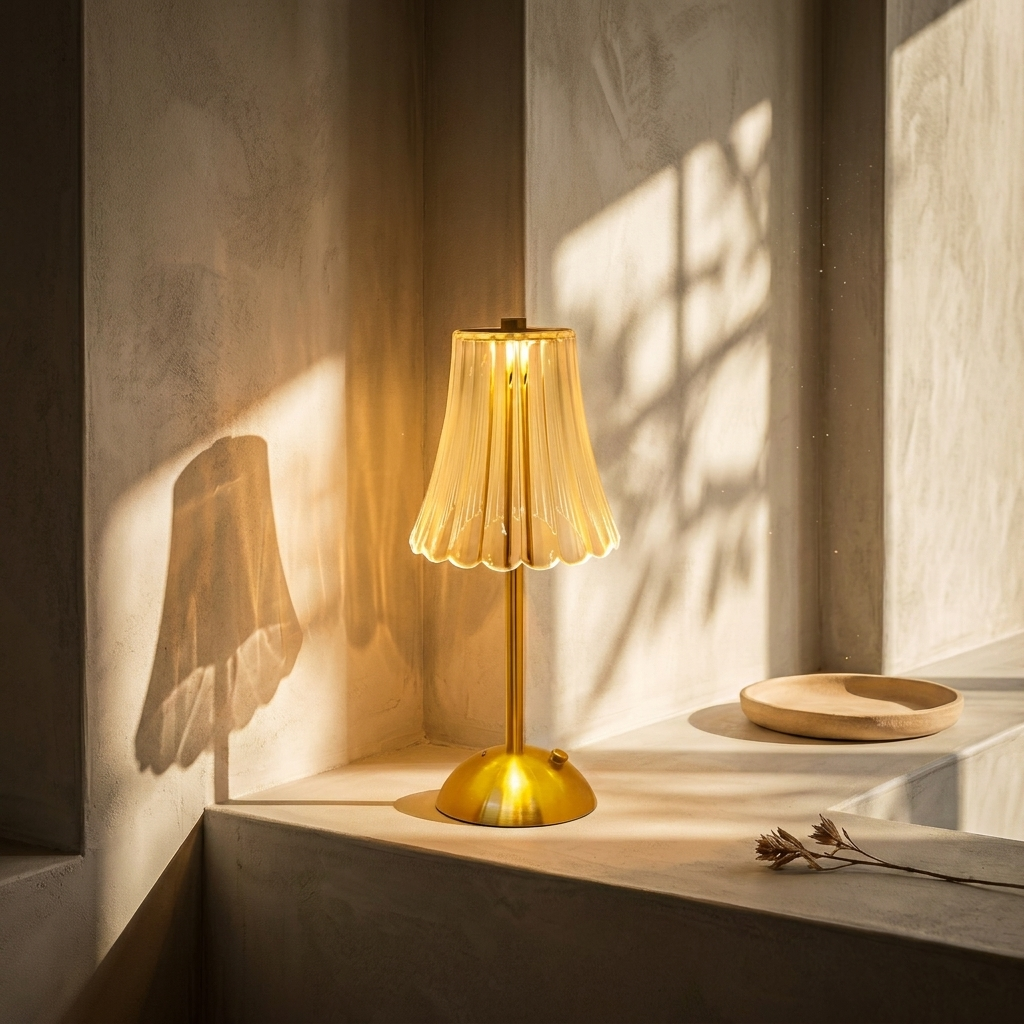 Aurel Crystal Rechargeable Table Lamp