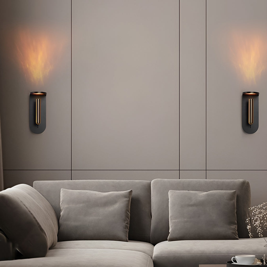 Nerlo Adjustable Flame Effect Wall Light
