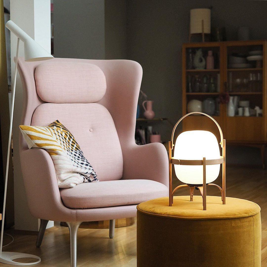 Faron Lantern Wood Table Lamp