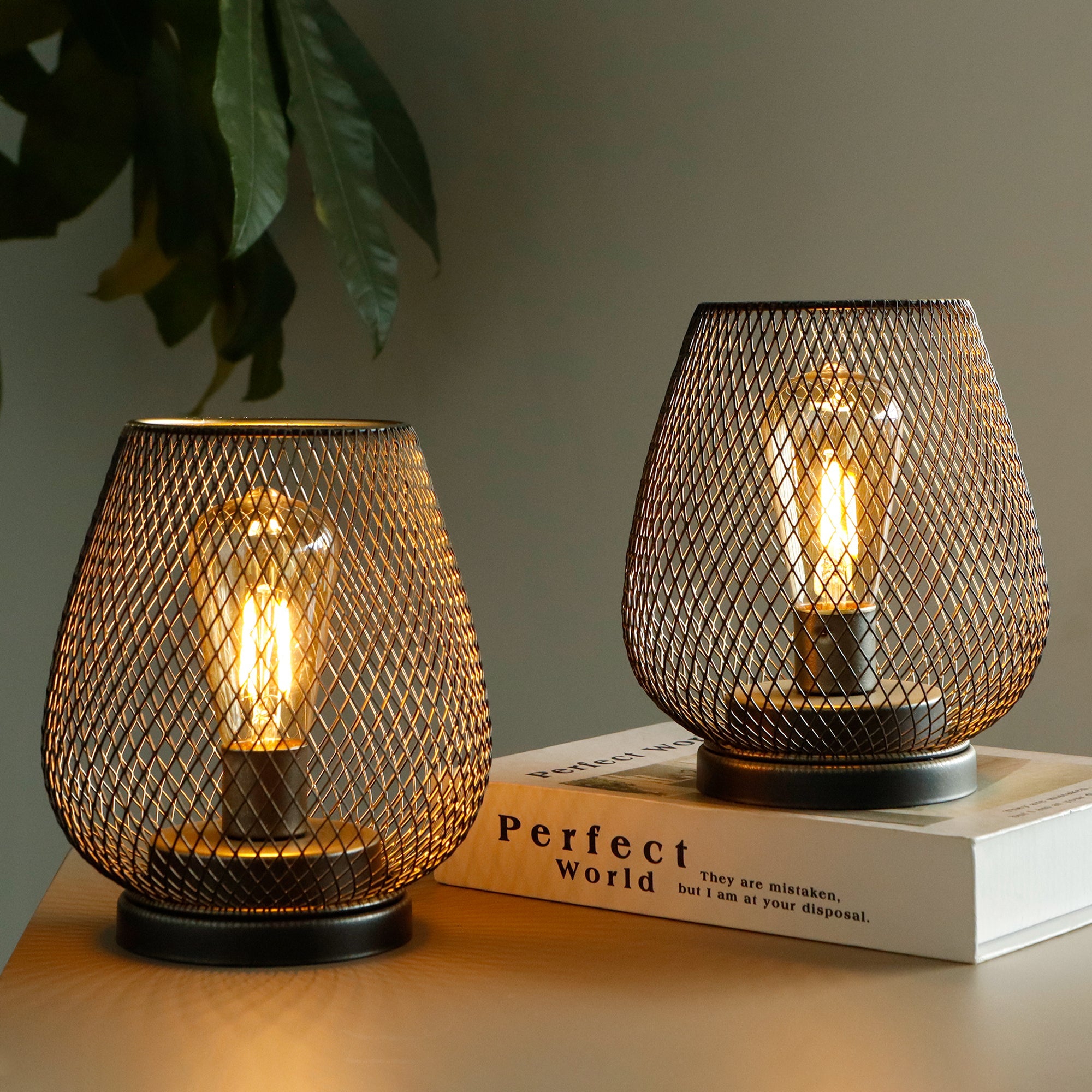 Cordless Table Lamp with Dimmable LED Light - Modern Metal Design for Indoor and Outdoor Use 0