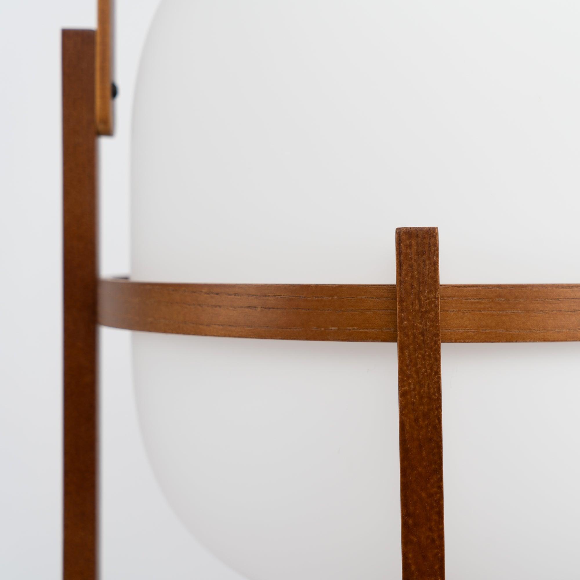 Faron Lantern Wood Table Lamp