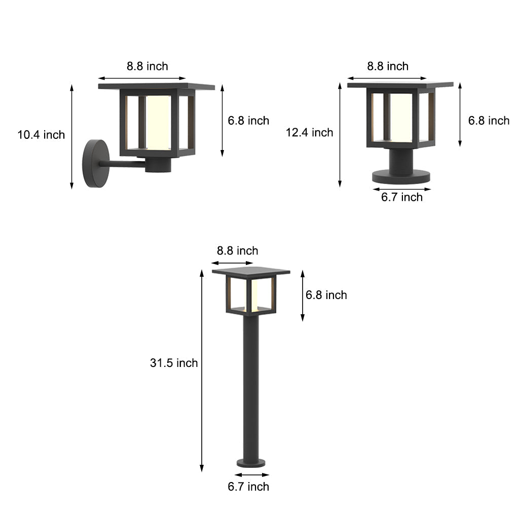 Sorell Frosted Garden Post Light