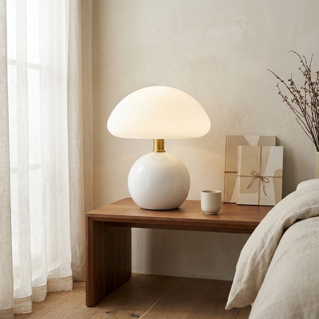 Norel Mushroom Ceramic Table Lamp