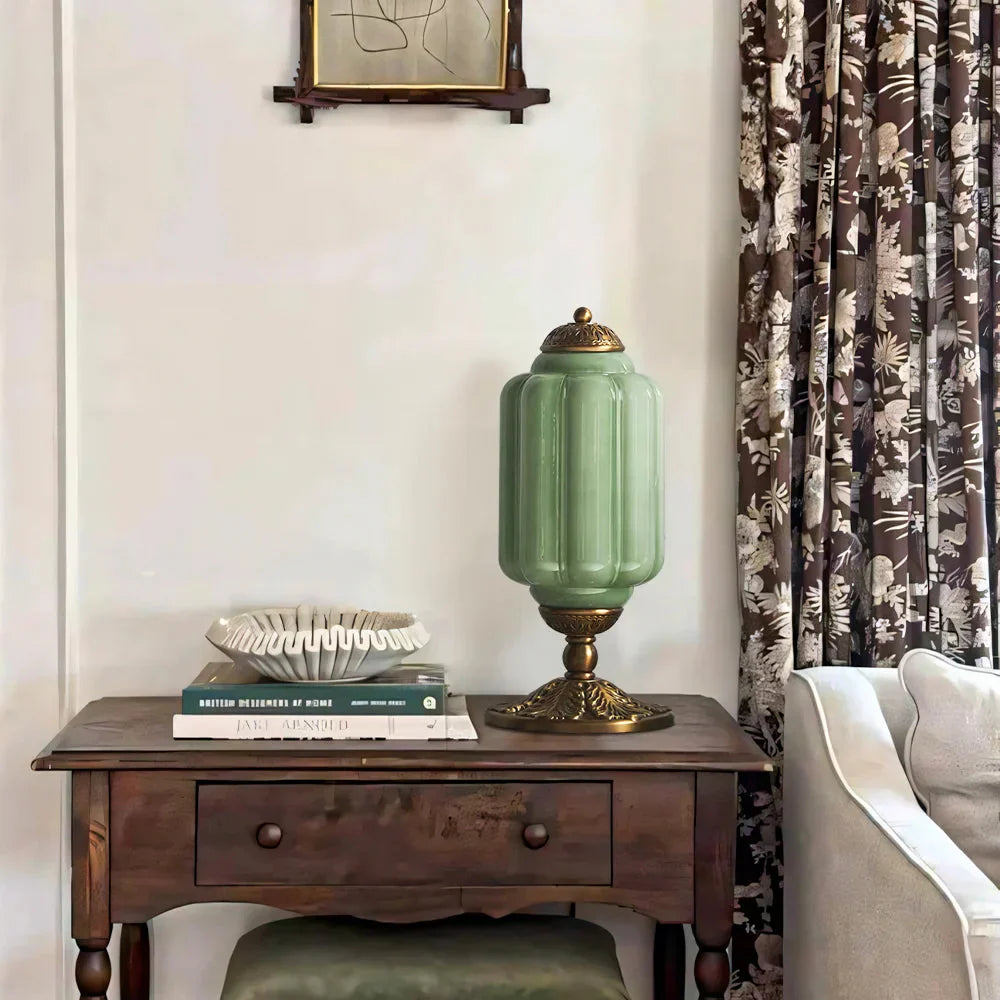Camelie Vintage Glass Table Lamp