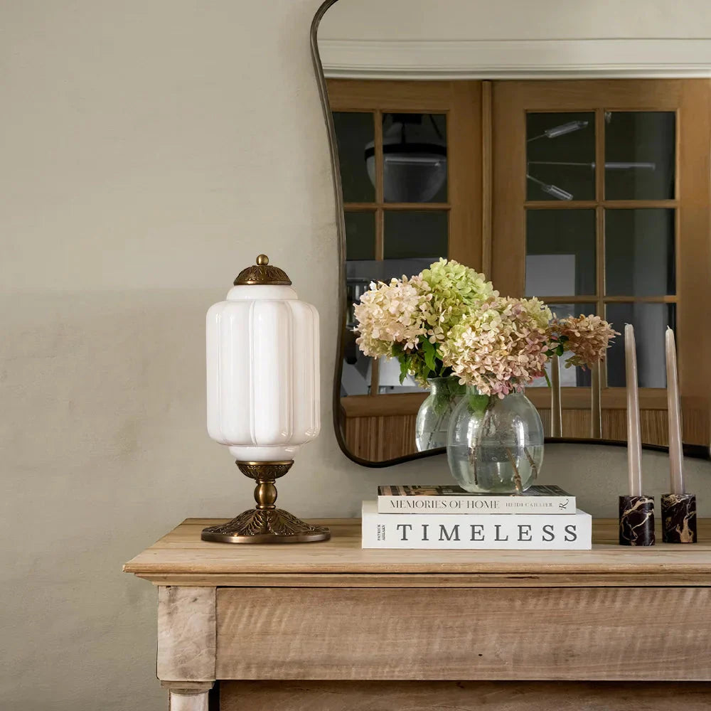 Camelie Vintage Glass Table Lamp