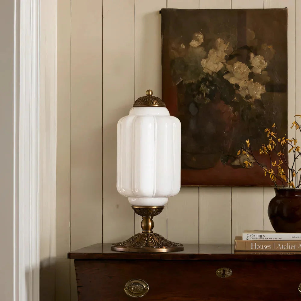 Camelie Vintage Glass Table Lamp