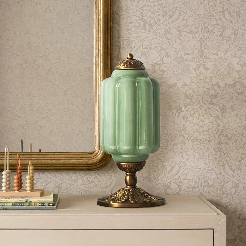 Camelie Vintage Glass Table Lamp
