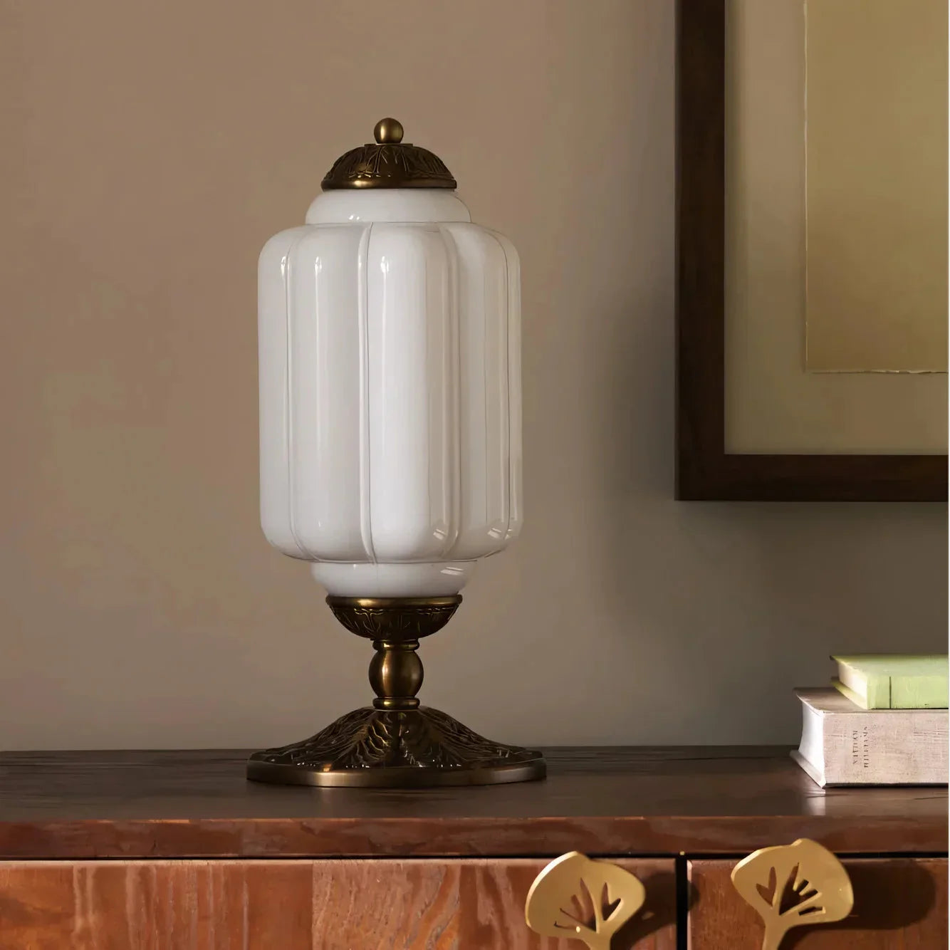 Camelie Vintage Glass Table Lamp