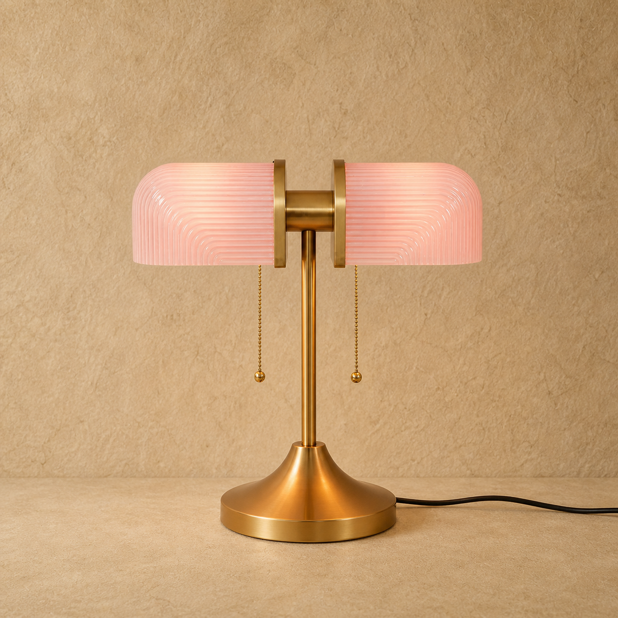 Venith Ribbed Glass Table Lamp