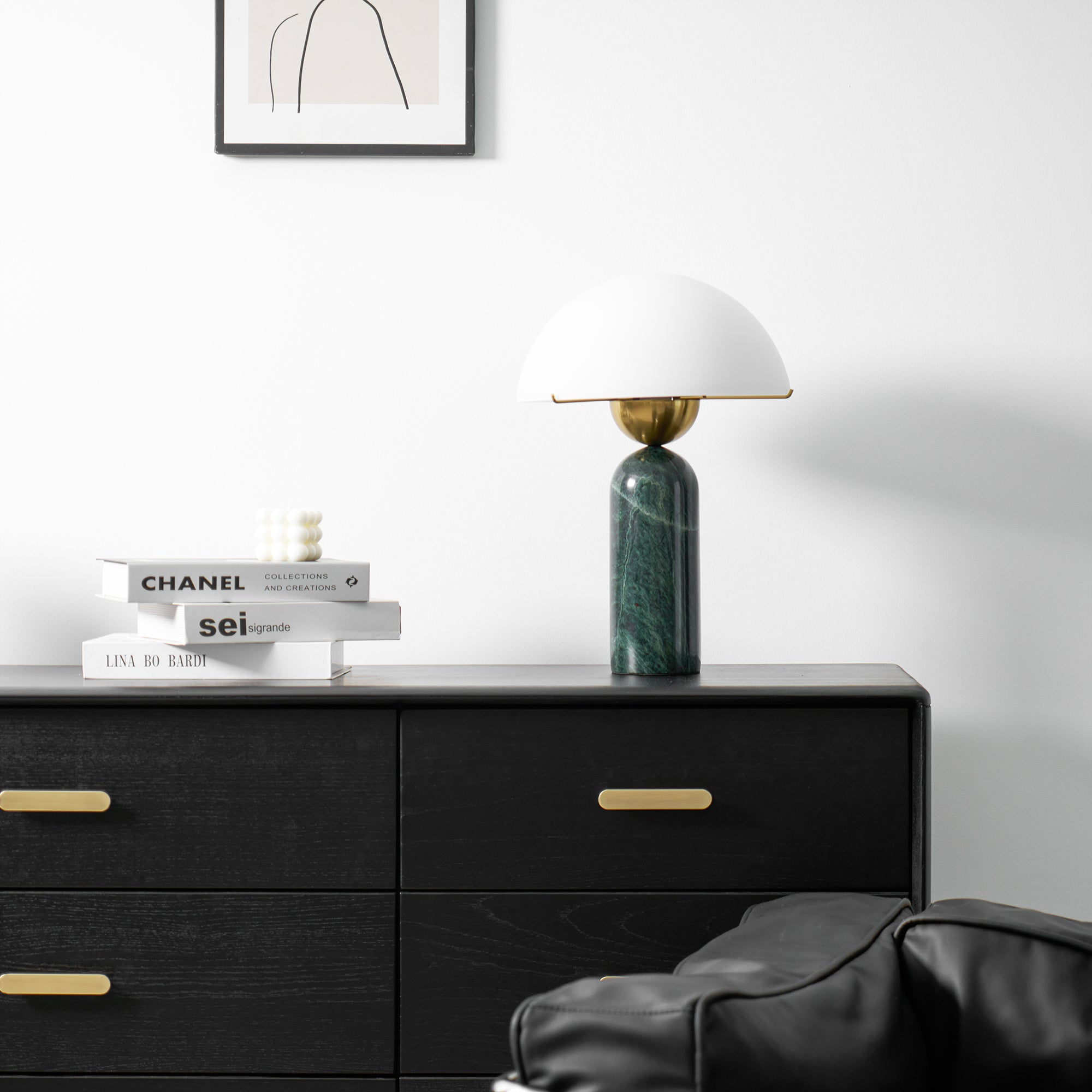 Phen Stone Sphere Table Lamp