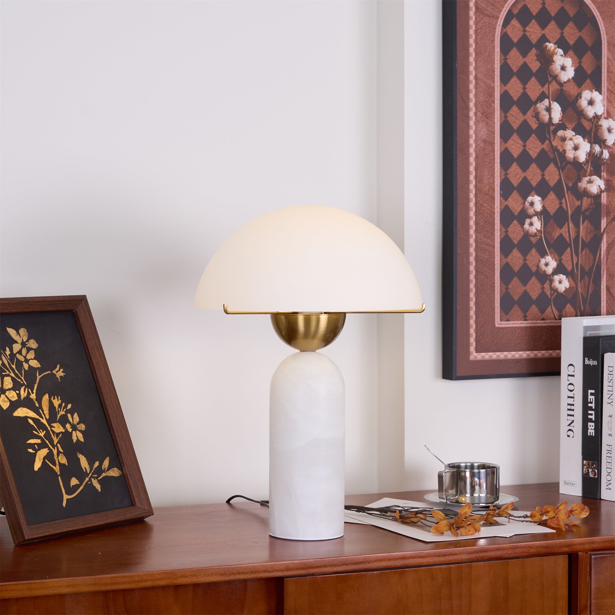 Phen Stone Sphere Table Lamp