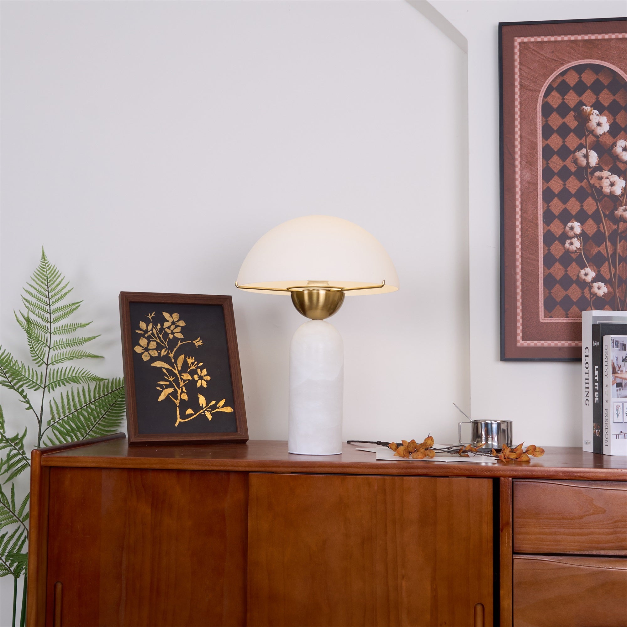 Phen Stone Sphere Table Lamp