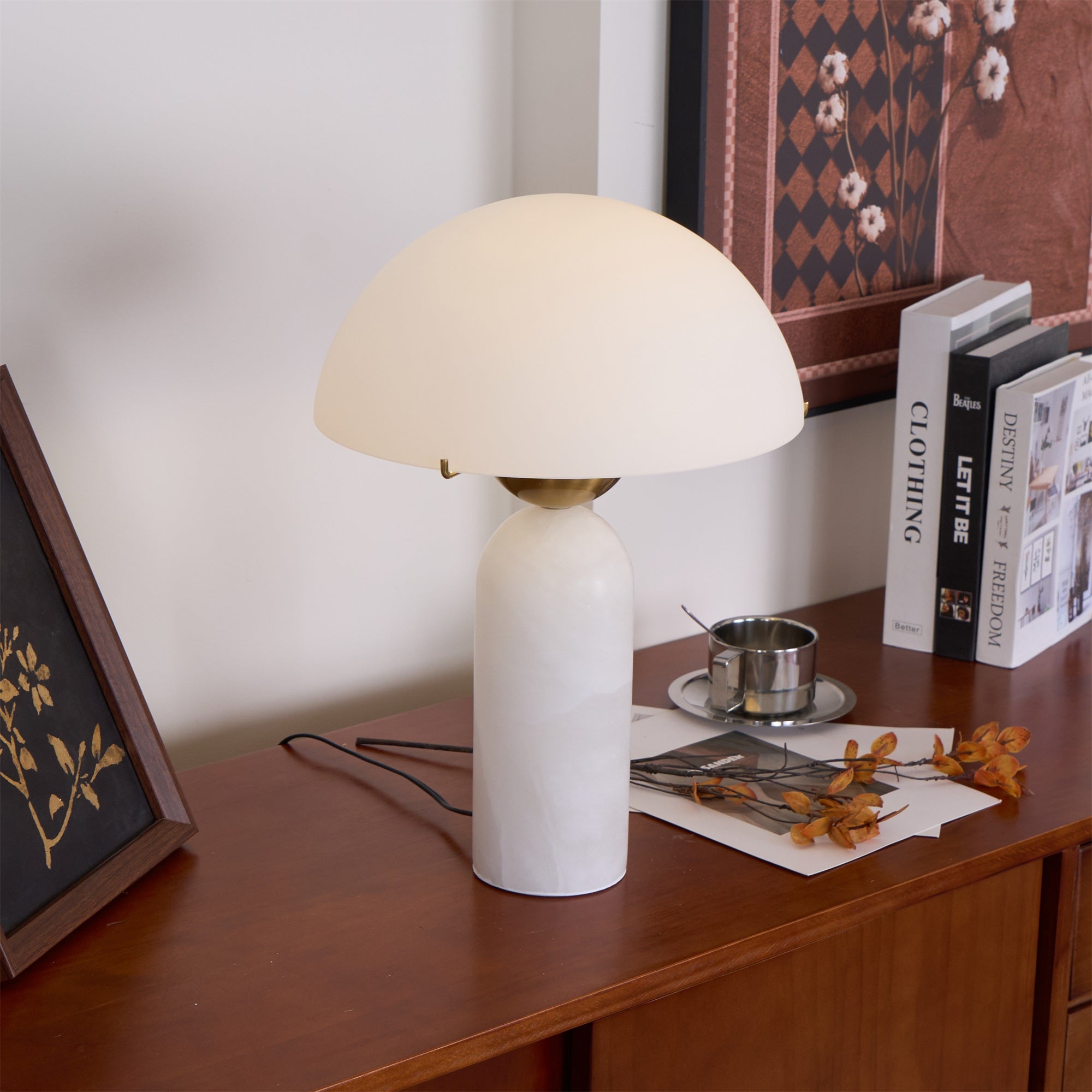 Phen Stone Sphere Table Lamp