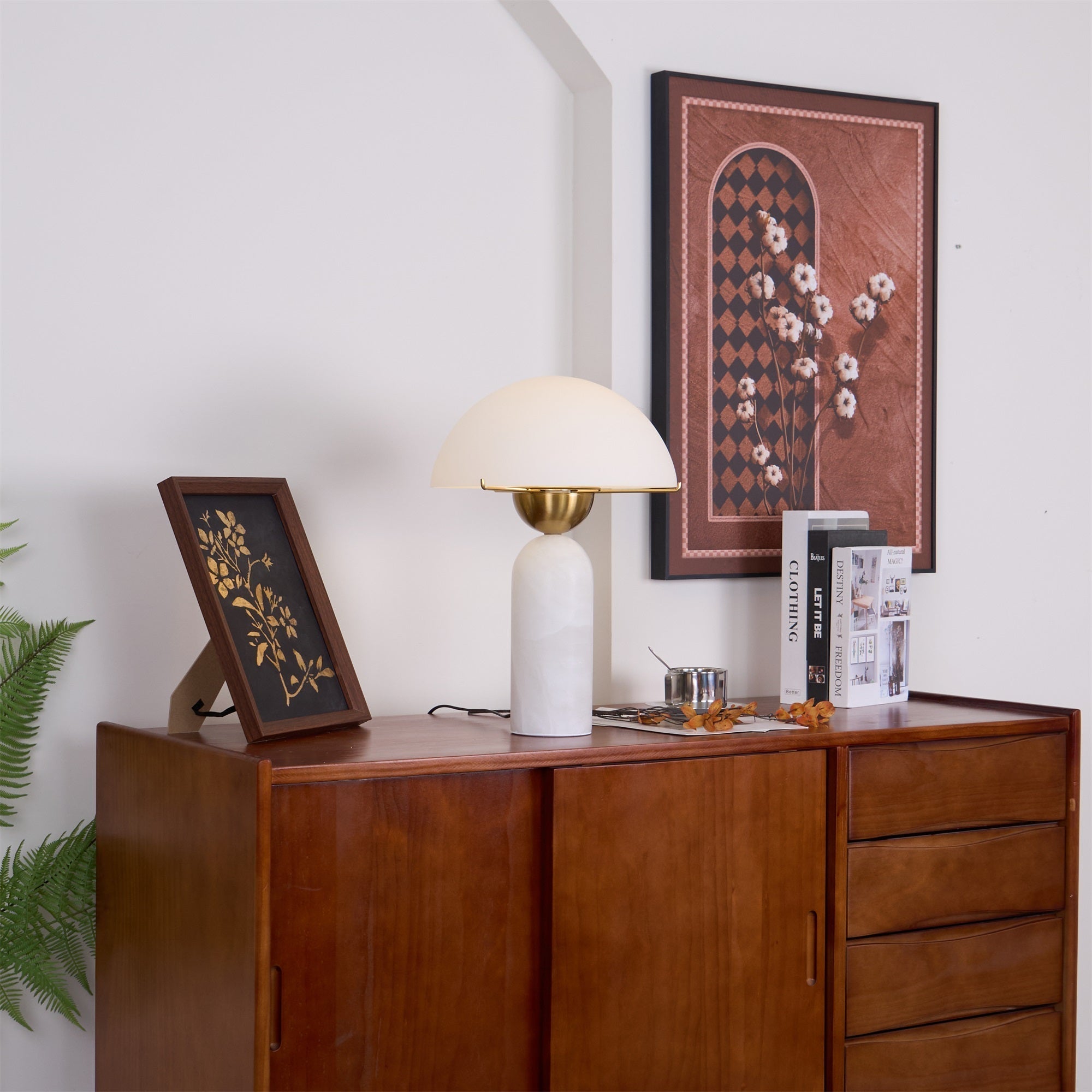 Phen Stone Sphere Table Lamp