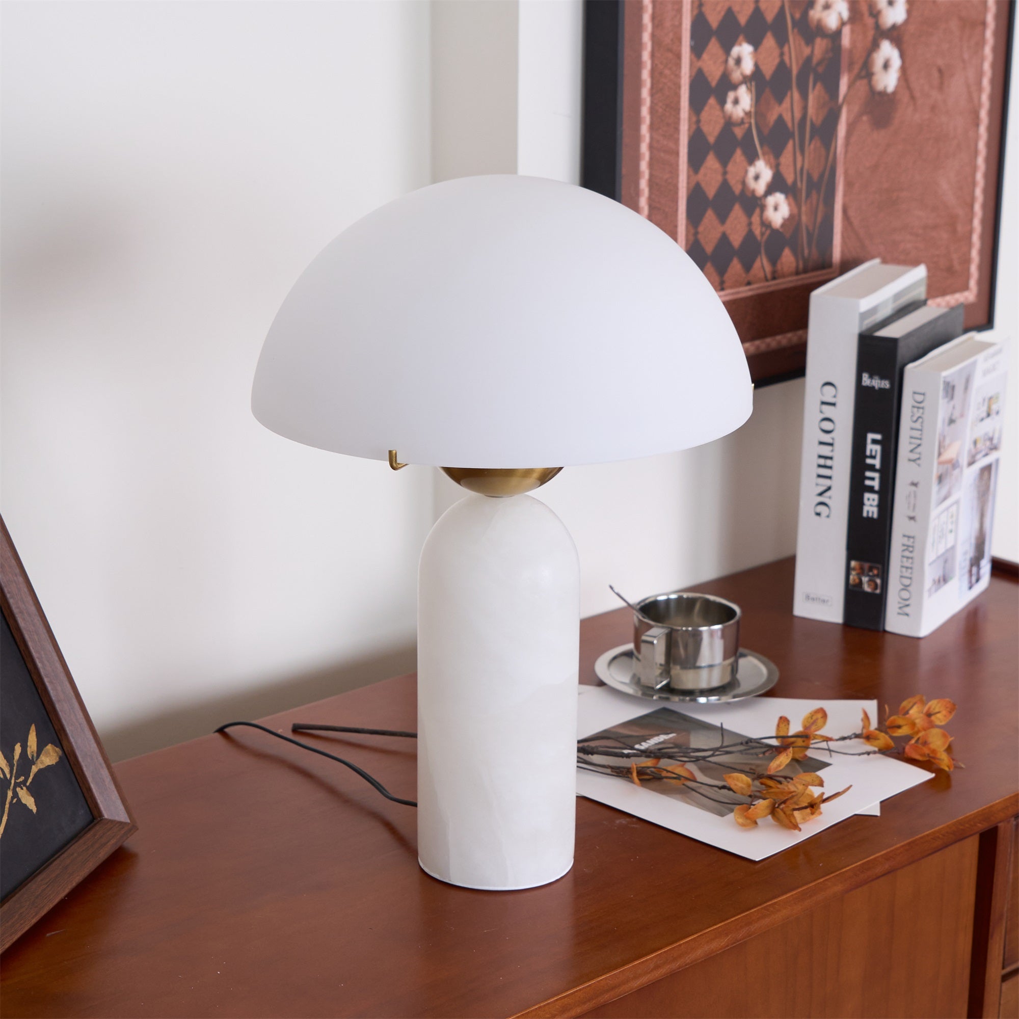 Phen Stone Sphere Table Lamp